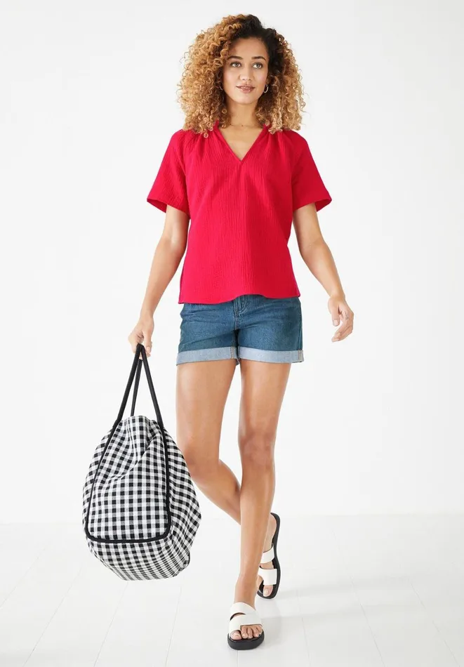 Hush Shirts and Blouses Women Adila Top Red Hush Shirts and Blouses Women Adila Top Red