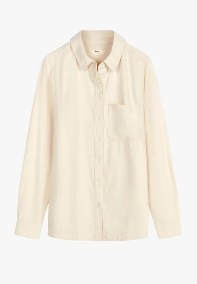 Hush Shirts and Blouses Women Alyson Denim Overshirt Ecru