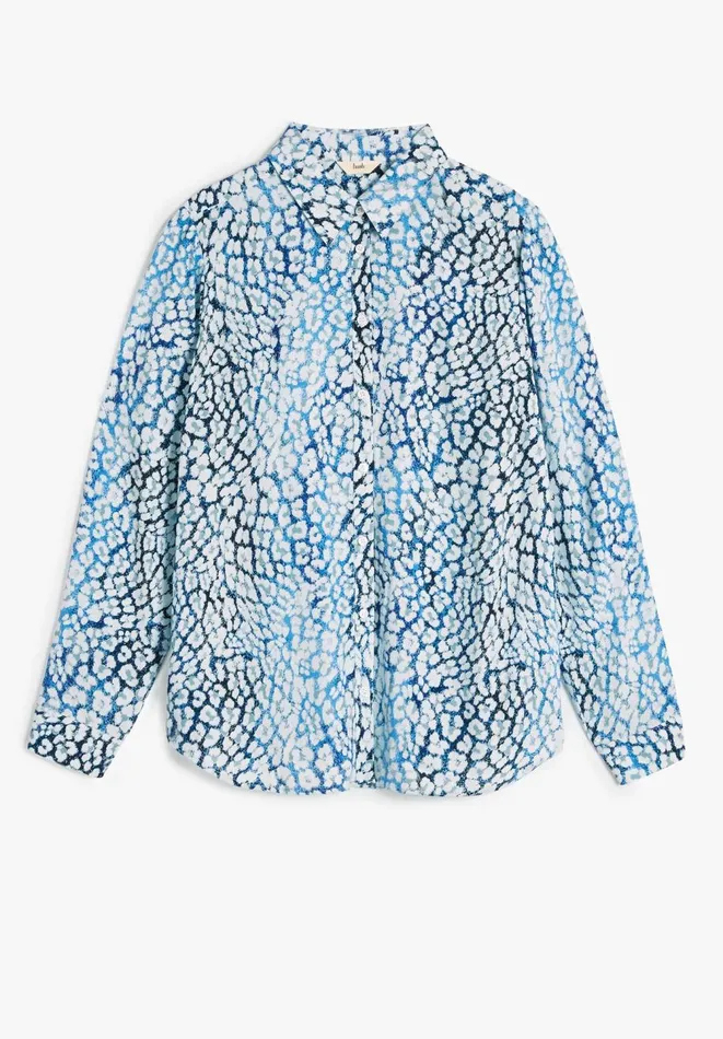 Hush Shirts and Blouses Women Rea Shirt Ombre Leopard Blue Hush Shirts and Blouses Women Rea Shirt Ombre Leopard Blue
