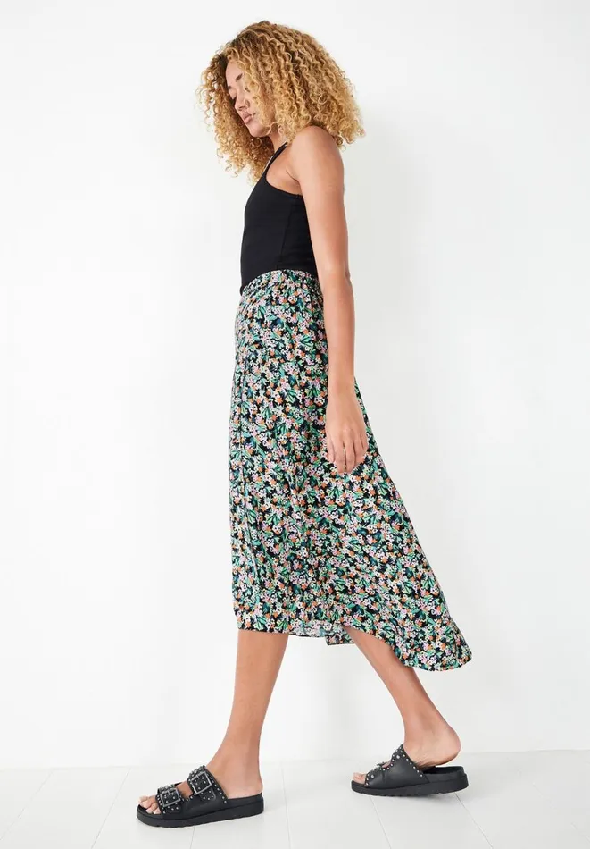 Hush Skirts Women Layered Midi Skirt Pastel Pop Floral Hush Skirts Women Layered Midi Skirt Pastel Pop Floral