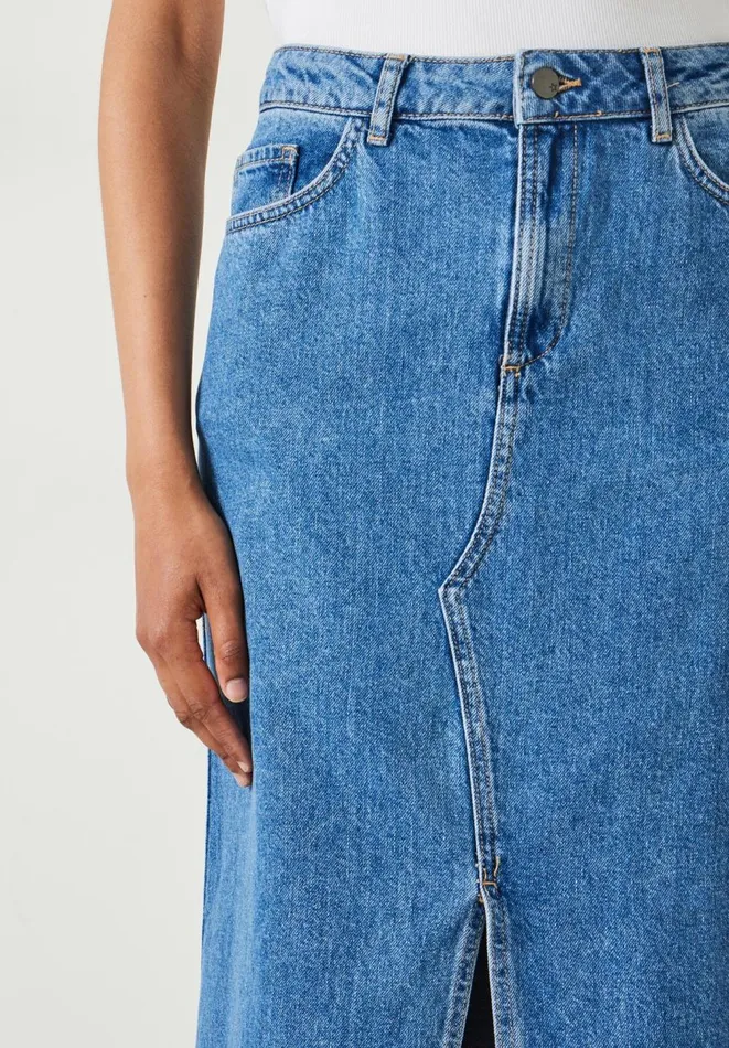 Hush Skirts Women Rachelle Denim Maxi Skirt Mid Authentic Blue