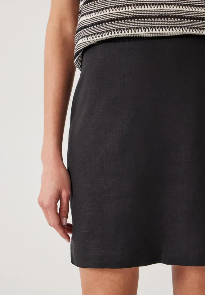 Hush Skirts Women Sunny Linen Mini Skirt Black Hush Skirts Women Sunny Linen Mini Skirt Black