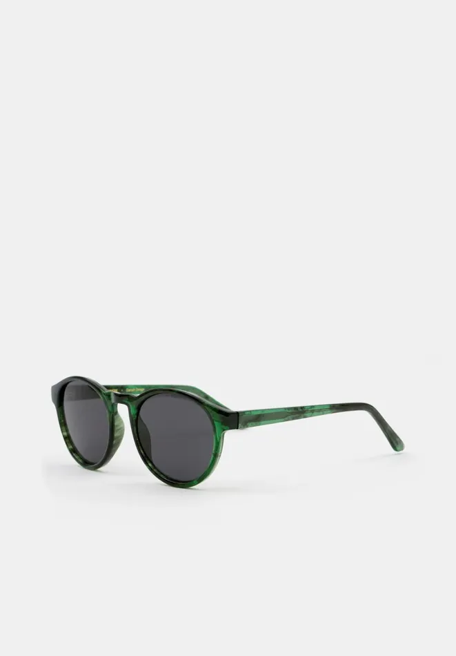 Hush Sunglasses Women AKjaerbede Marvin Sunglasses Green Marble