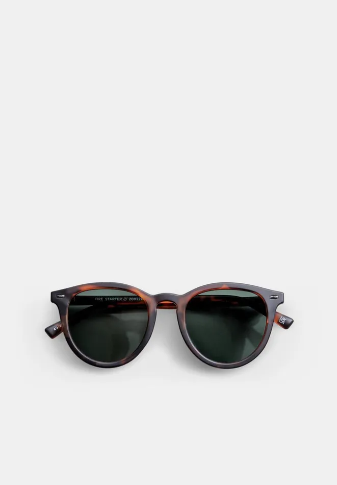 Hush Sunglasses Women Le Specs Fire Starter Sunglasses Light Tortoise Shell