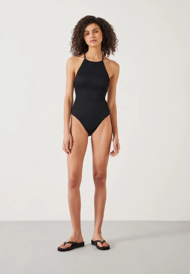 Hush Swimwear and Beachwear Women Riley Rib Swimsuit Black Hush Swimwear and Beachwear Women Riley Rib Swimsuit Black