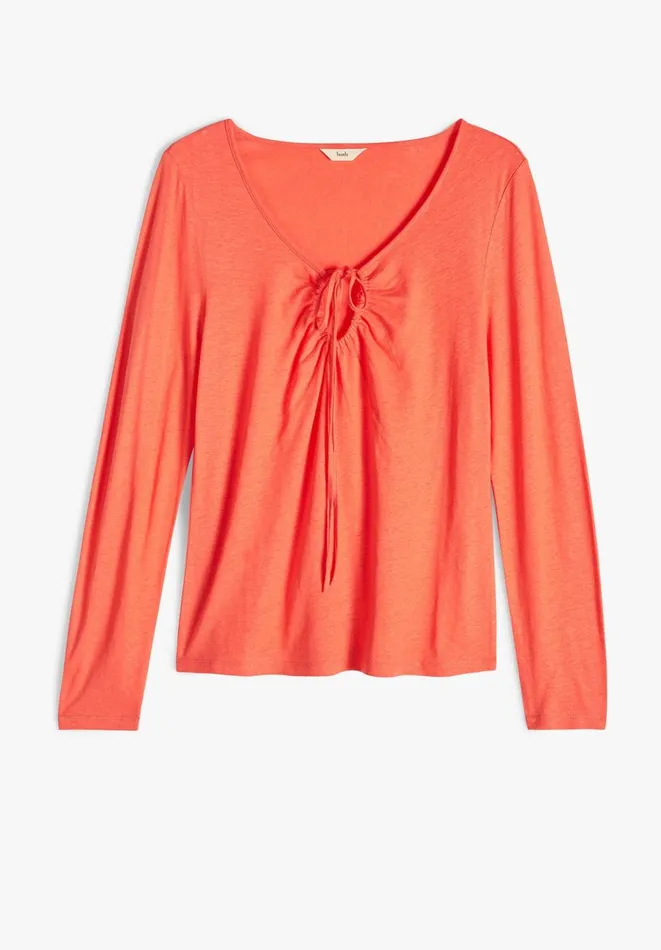Hush Tops and Tshirts Women Joceline Linen Strappy Top Orange Hush Tops and Tshirts Women Joceline Linen Strappy Top Orange
