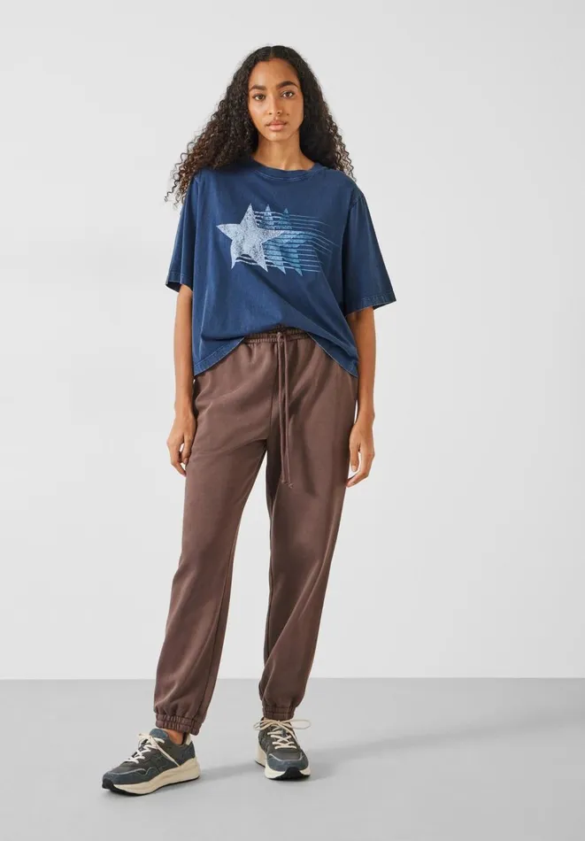 Hush Tops and Tshirts Women Ruby Relaxed Star TShirt Dark Navy