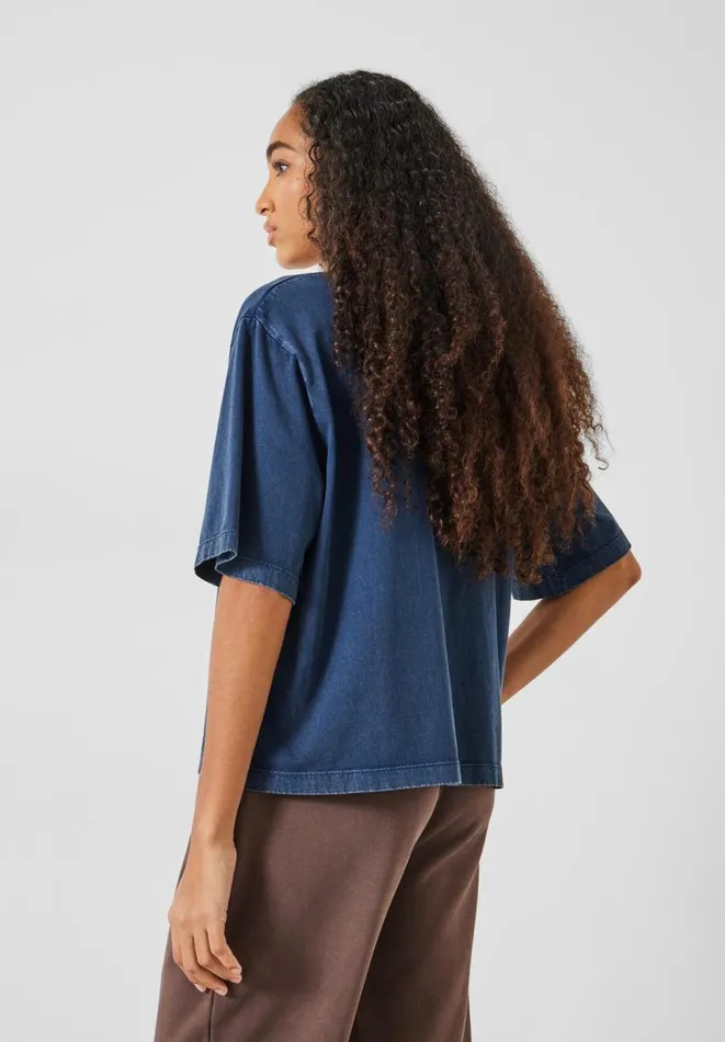 Hush Tops and Tshirts Women Ruby Relaxed Star TShirt Dark Navy