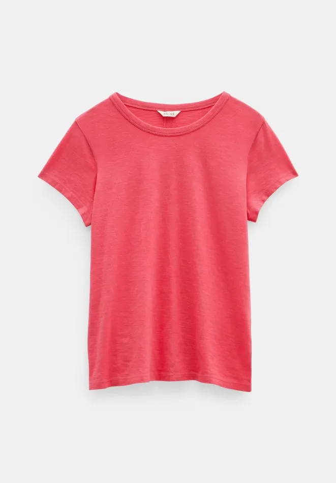 Hush Tops and Tshirts Women Slim Fit Crew TShirt Hot Pink Hush Tops and Tshirts Women Slim Fit Crew TShirt Hot Pink