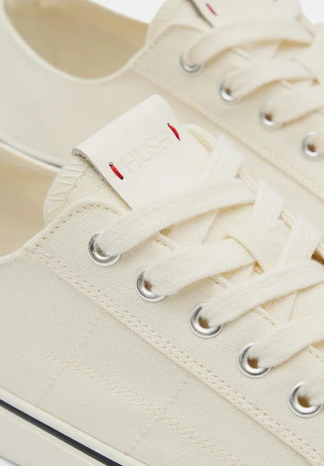 Hush Trainers Women Finley Canvas Trainers Off White