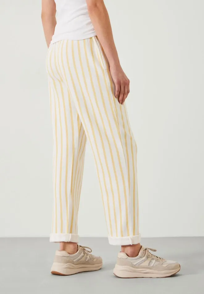 Hush Trousers Women Martha Stripe Jogger Butter Lemon Hush Trousers Women Martha Stripe Jogger Butter Lemon