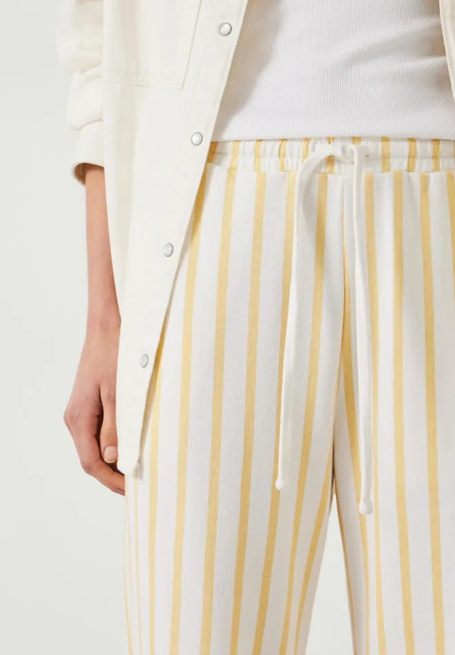 Hush Trousers Women Martha Stripe Jogger Butter Lemon Hush Trousers Women Martha Stripe Jogger Butter Lemon