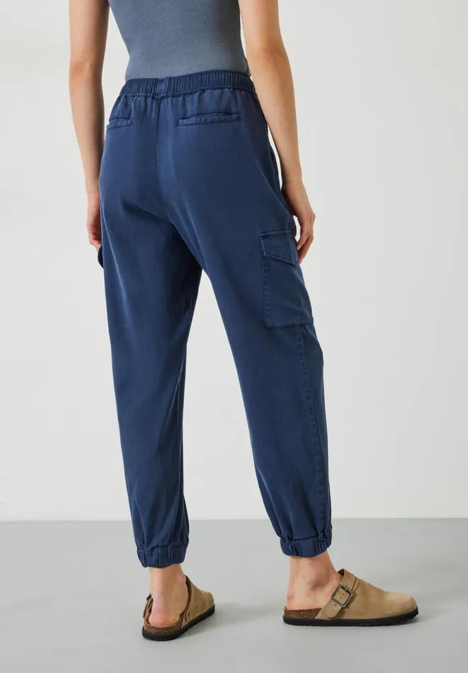 Hush Trousers Women Washed Cargo Trousers Midnight Navy Hush Trousers Women Washed Cargo Trousers Midnight Navy