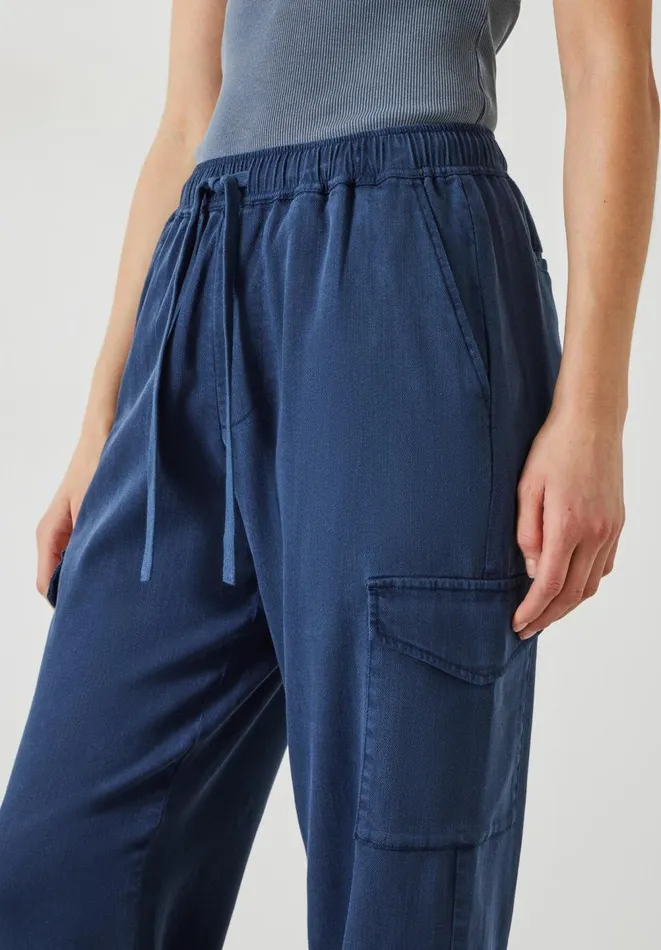 Hush Trousers Women Washed Cargo Trousers Midnight Navy Hush Trousers Women Washed Cargo Trousers Midnight Navy