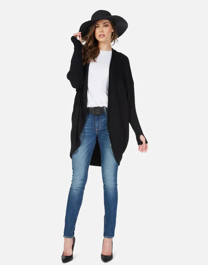 Irina Hippie Peace Love Black Women039s Lauren Moshi Sweaters and Knits