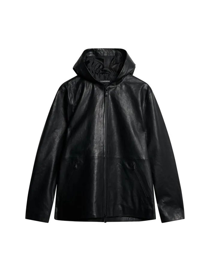 JLindeberg Jackets Men Hadley Leather Hoody Jacket