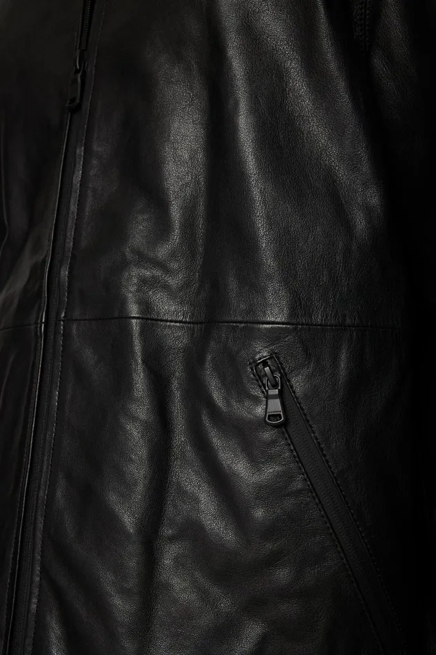 JLindeberg Jackets Men Hadley Leather Hoody Jacket