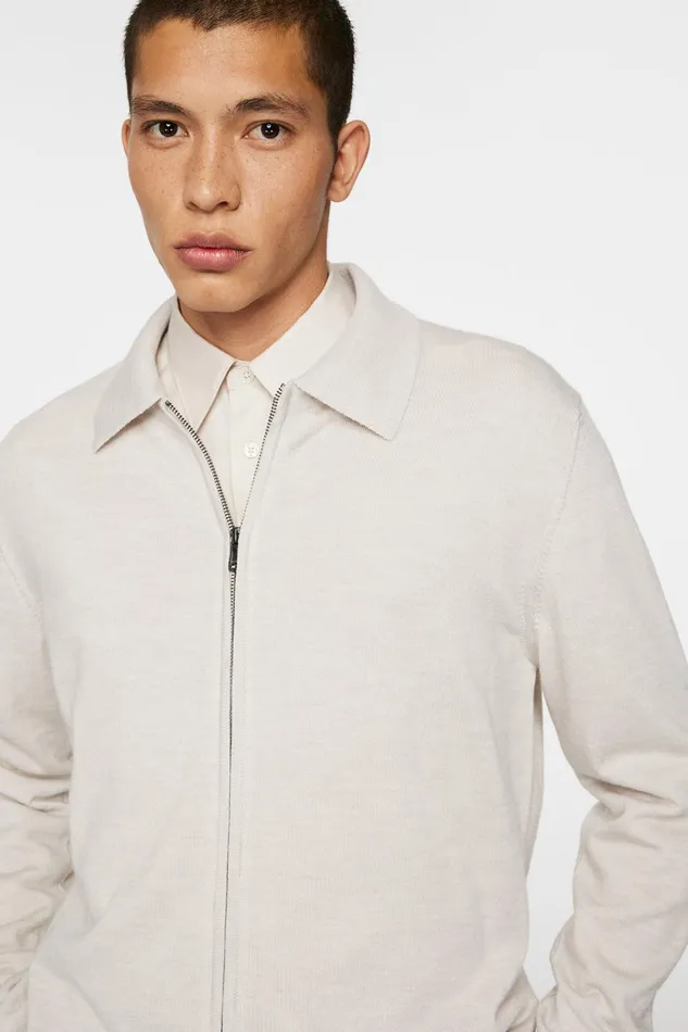 JLindeberg Knitwear Men Kaleb Merino Zip Cardigan