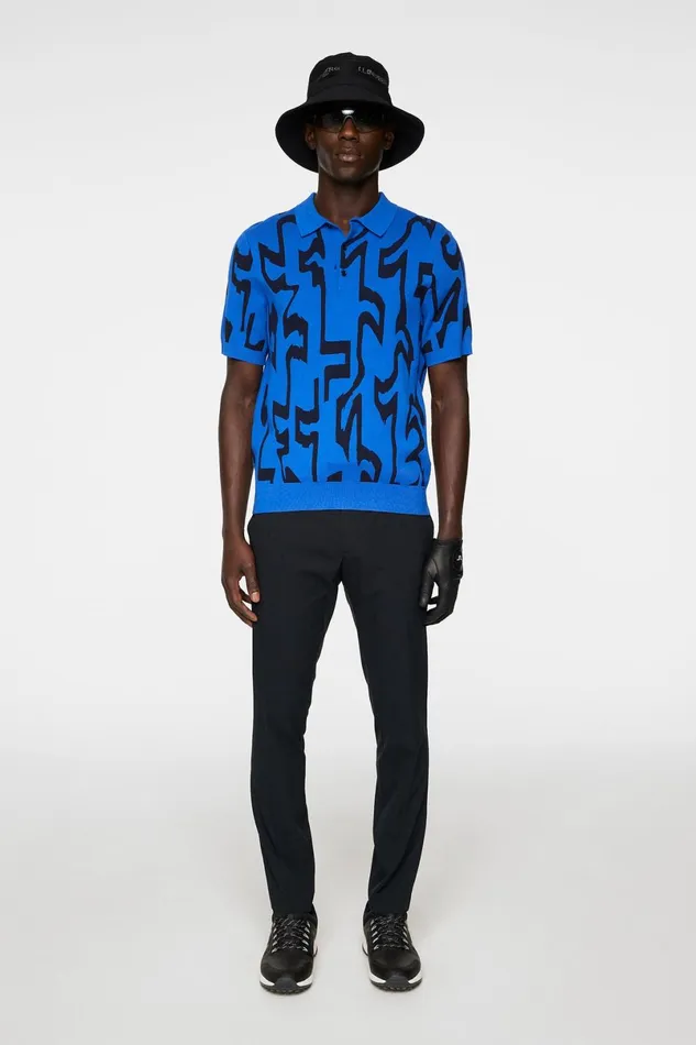 JLindeberg Knitwear Men Nate Jacquard Knitted Shirt