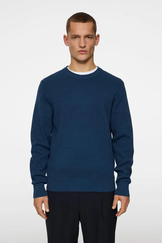 JLindeberg Knitwear Men Oliver Structured Sweater
