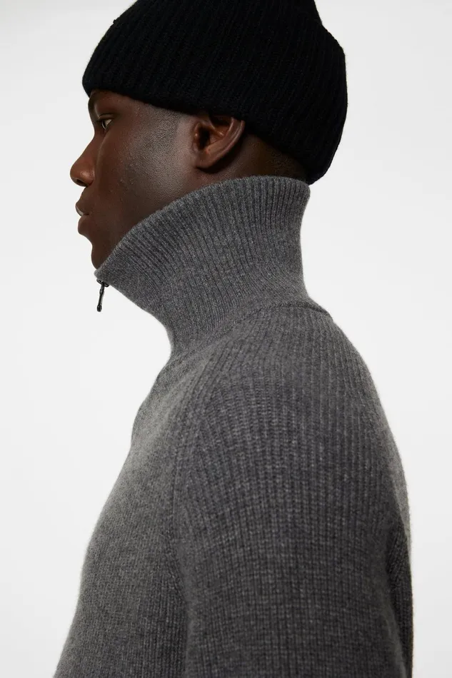 JLindeberg Knitwear Men Wilmer Quarter Zip Knit