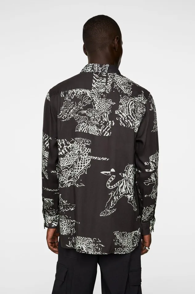 JLindeberg Shirts Men Reg Print Tencel Shirt