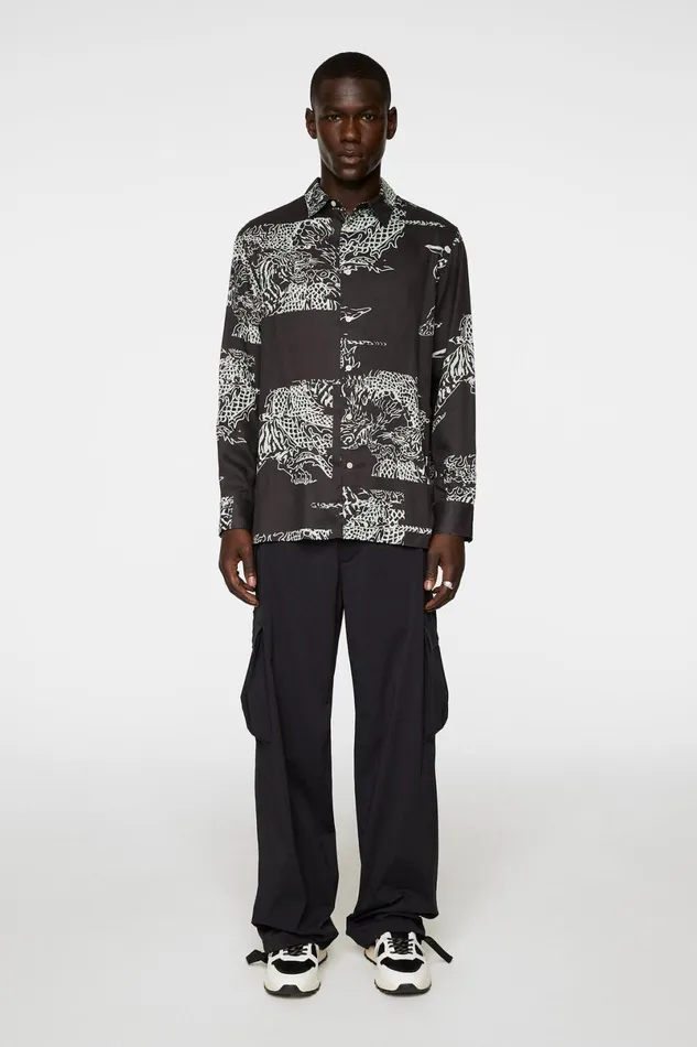 JLindeberg Shirts Men Reg Print Tencel Shirt