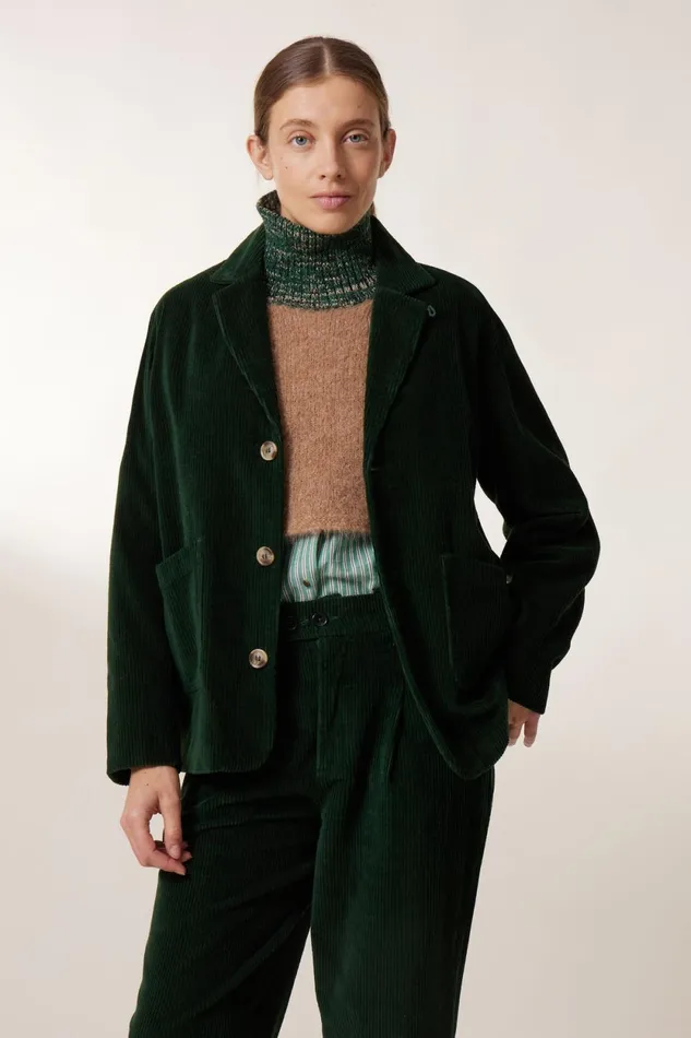 Jackets and Coats Women Leon and Harper Viviane Pln Jacket Green