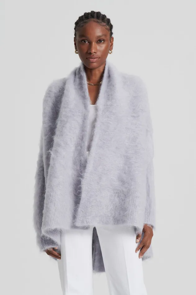 Jackets Women BRUSHED MOHAIR CARDIGAN 3 PALEGREY Scanlan Theodore Jackets Women BRUSHED MOHAIR CARDIGAN 3 PALEGREY Scanlan Theodore