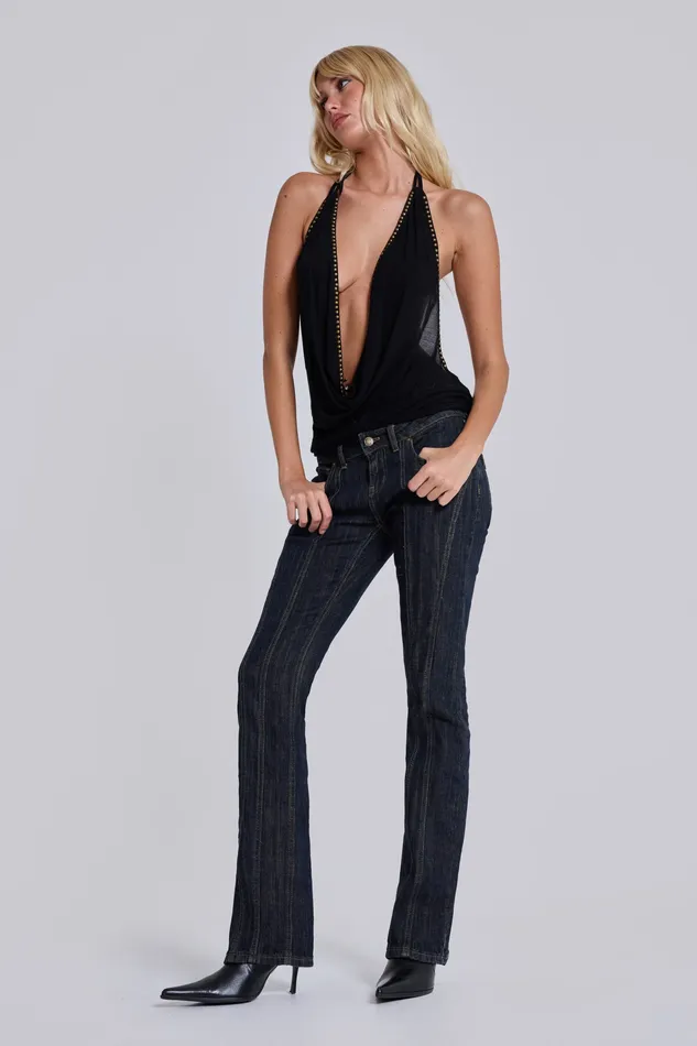 Jaded London Trinity Cooper Bootcut Jeans Women Tops