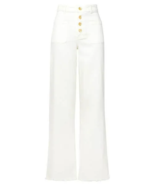 Jeans and Trousers Pippa Wide Leg Jeans White Joebrowns Apparel
