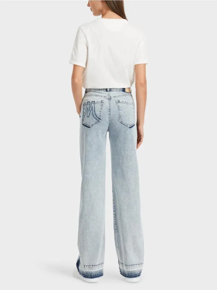 Jeans Damen Marc Cain Denimjeans WIGAN Mit DIYEffekt Light Denim
