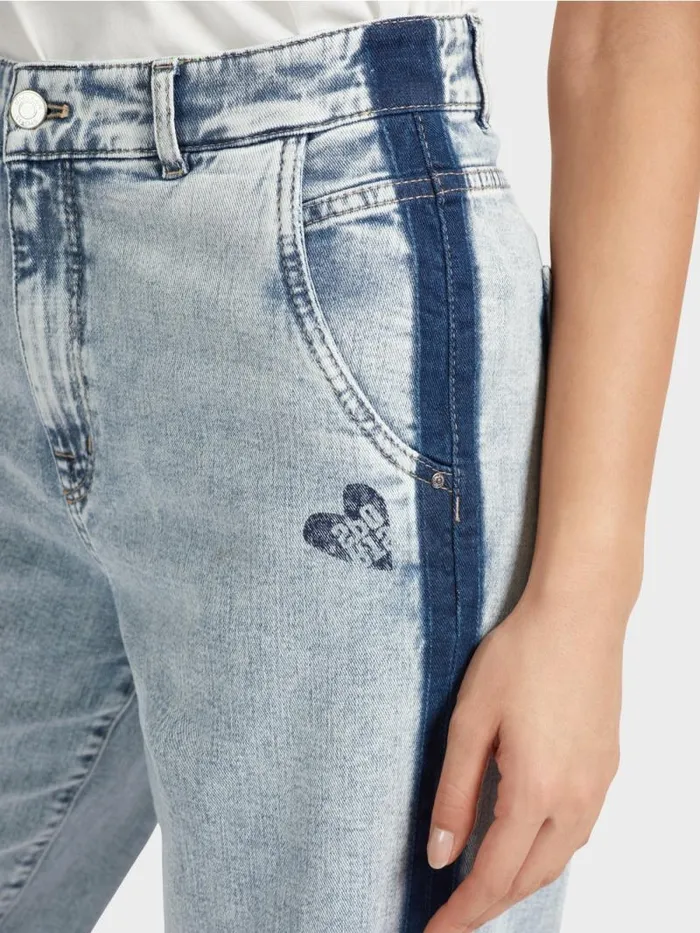 Jeans Damen Marc Cain Denimjeans WIGAN Mit DIYEffekt Light Denim