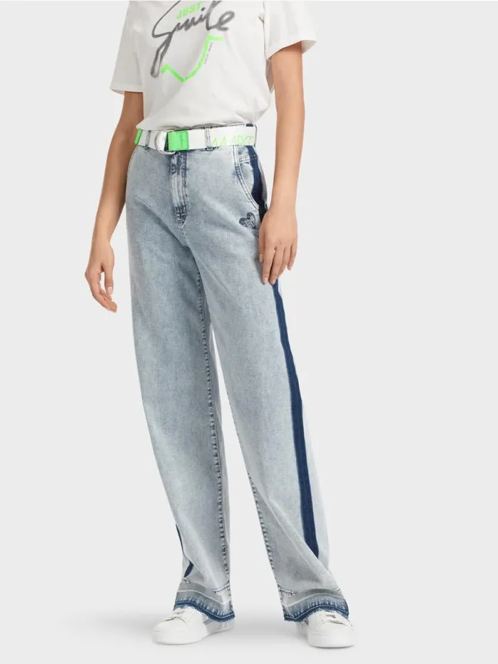 Jeans Damen Marc Cain Denimjeans WIGAN Mit DIYEffekt Light Denim