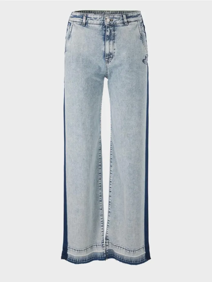 Jeans Damen Marc Cain Denimjeans WIGAN Mit DIYEffekt Light Denim