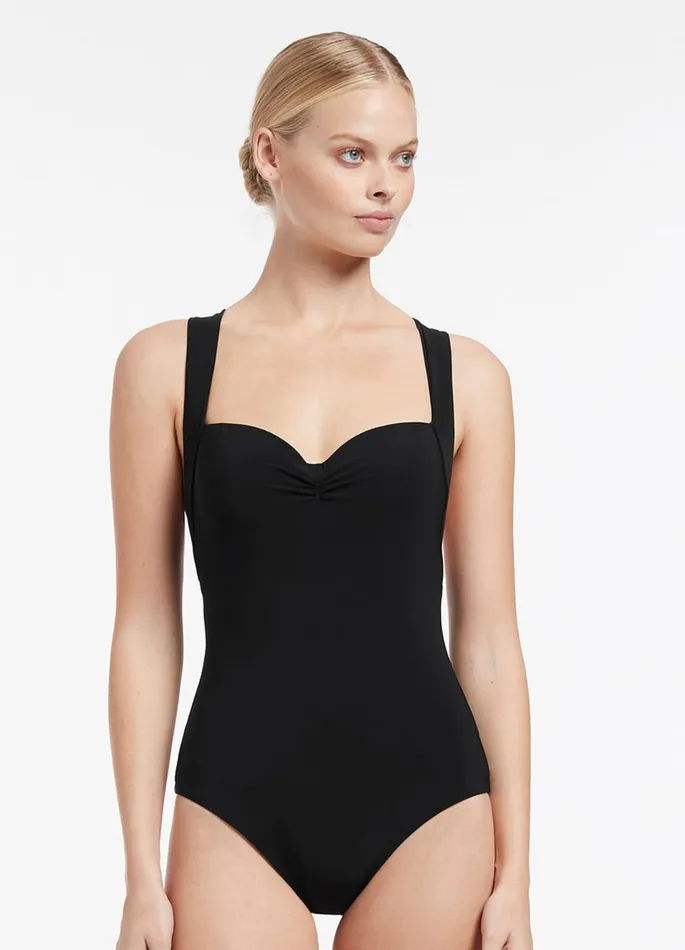 Jetset Infinity One Piece Black Women JETS Australia Black One Pieces