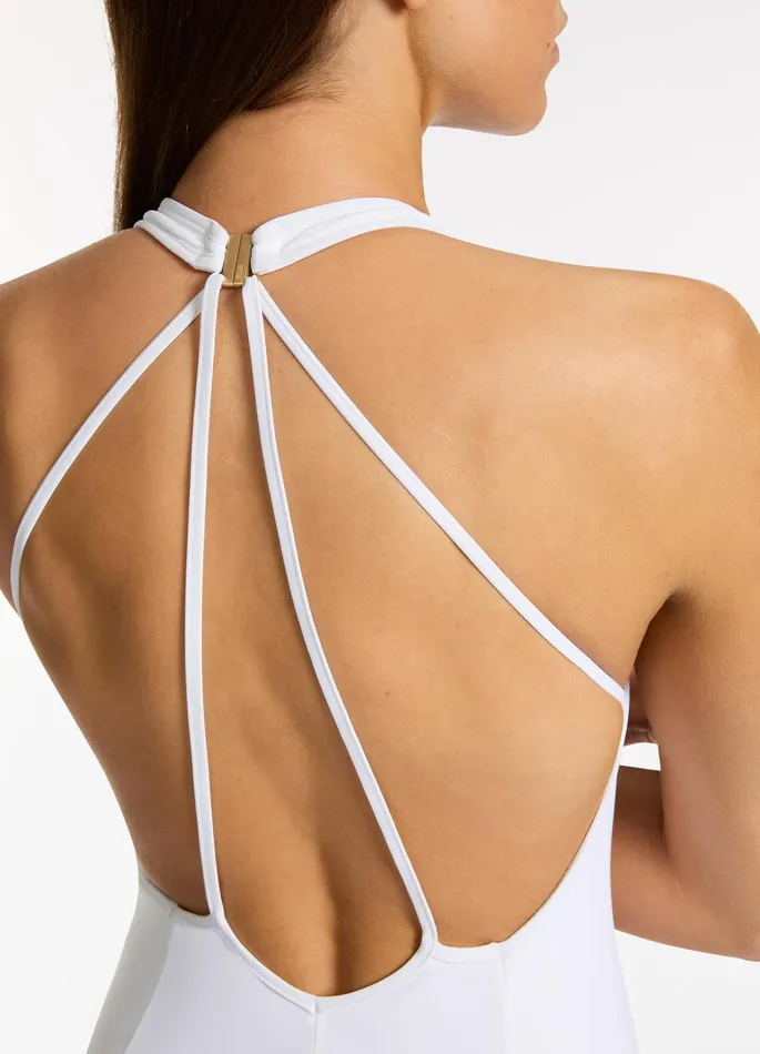 Jetset Plunge One Piece White Women JETS Australia Plunge One Piece