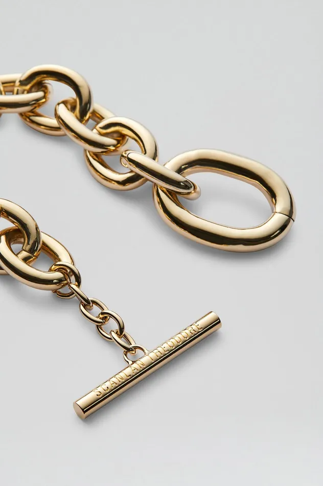 Jewelry Scanlan Theodore Women OVAL LINK CHAIN BRACELET LIGHTGOLD Jewelry Scanlan Theodore Women OVAL LINK CHAIN BRACELET LIGHTGOLD