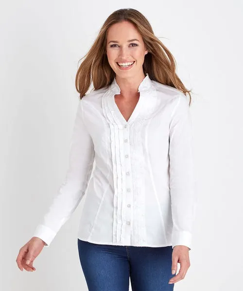 Joebrowns Ruffle Blouse White Apparel Tops Tunics and Blouses