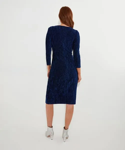 Joebrowns Vivian Stretch Velour Dress Blue Apparel Dresses Joebrowns Vivian Stretch Velour Dress Blue Apparel Dresses