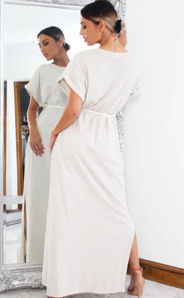 Jori White Side Split Maxi Dress Women Missfiga Maxi Dresses