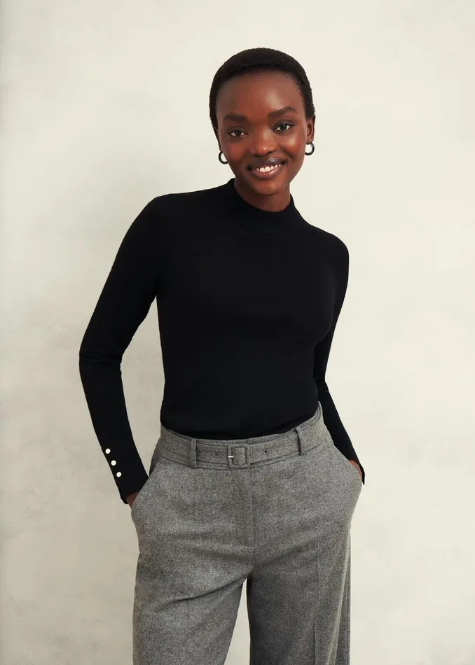 Jumpers and Cardigans Women HOBBS Bella Merino Wool Jumper Black