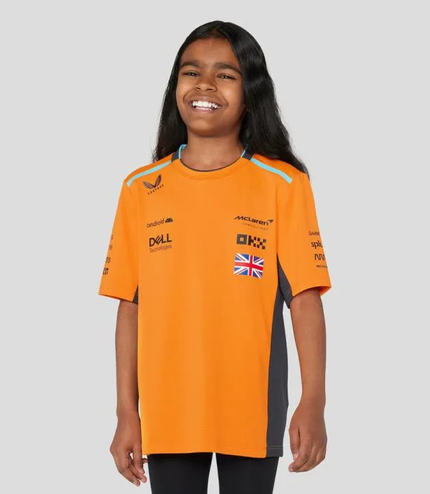 Junior Castore Junior AUTUMN GLORY McLAREN SET UP TSHIRT NORRIS