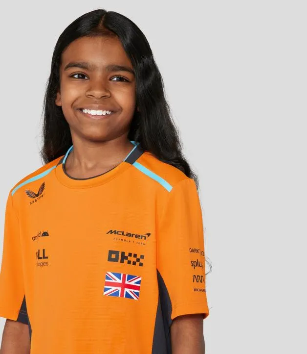 Junior Castore Junior AUTUMN GLORY McLAREN SET UP TSHIRT NORRIS