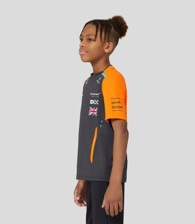 Junior Castore Junior McLaren Official Teamwear Set Up TShirt Lando Norris Formula 1 8211 PhantomPapaya
