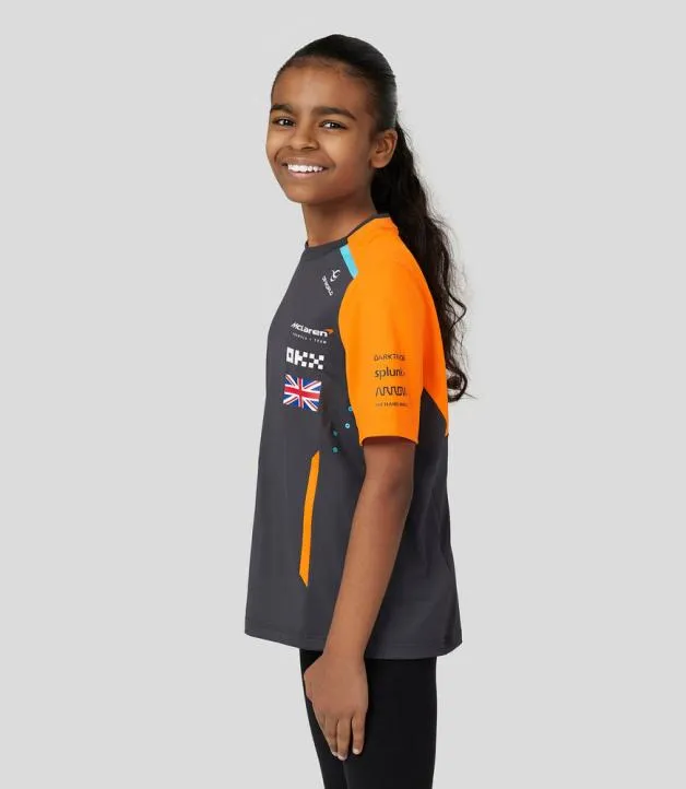 Junior Castore Junior McLaren Official Teamwear Set Up TShirt Lando Norris Formula 1 8211 PhantomPapaya