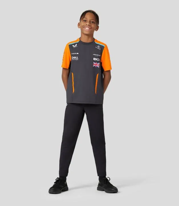 Junior Castore Junior McLaren Official Teamwear Set Up TShirt Lando Norris Formula 1 8211 PhantomPapaya