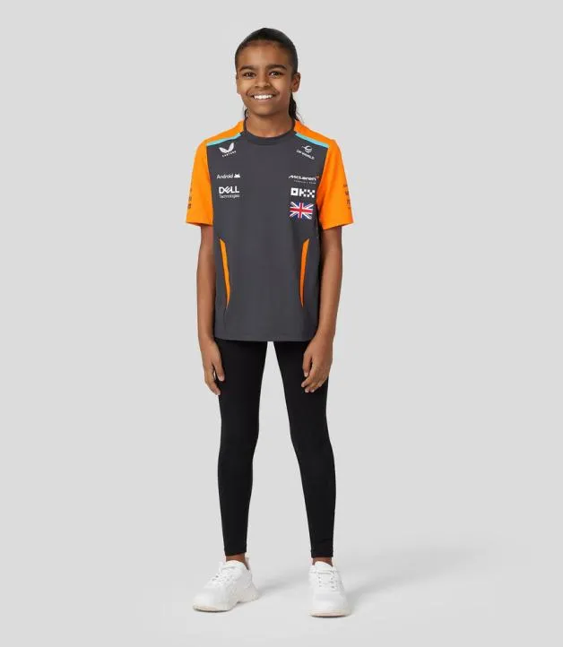 Junior Castore Junior McLaren Official Teamwear Set Up TShirt Lando Norris Formula 1 8211 PhantomPapaya