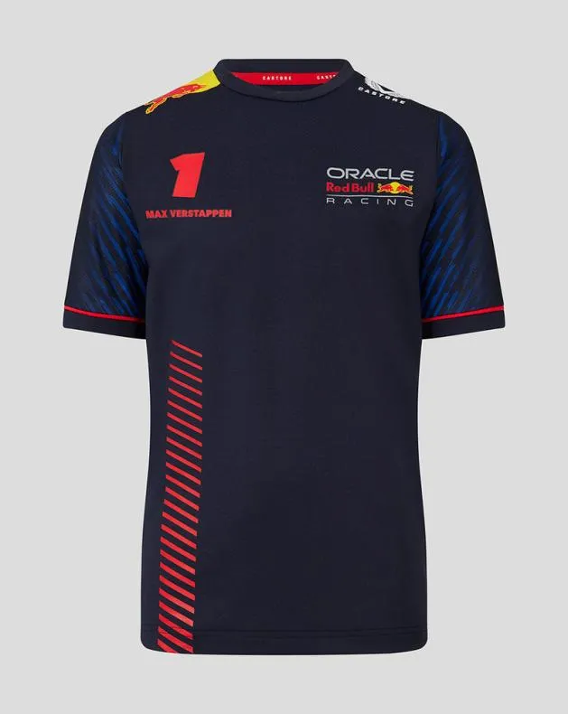 Junior Castore Junior ORACLE RED BULL RACING TSHIRT DRIVER MAX VERSTAPPEN 8211 NIGHT SKY
