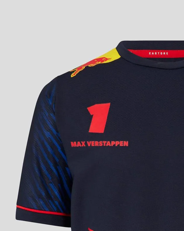 Junior Castore Junior ORACLE RED BULL RACING TSHIRT DRIVER MAX VERSTAPPEN 8211 NIGHT SKY